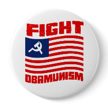 Fight Obamunism red Button