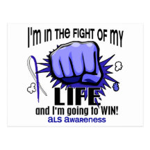 Fight Of My Life 2 ALS Postcard