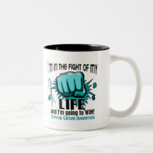 Fight Of My Life 2 Cervical Cancer Coffee Mugs