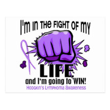 Fight Of My Life 2 Hodgkin's Lymphoma Post Card