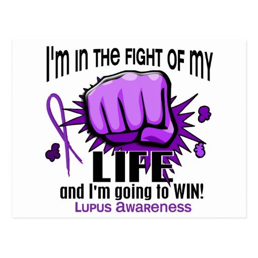 Fight Of My Life 2 Lupus Post Card