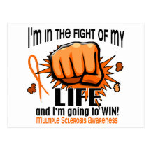 Fight Of My Life 2 Multiple Sclerosis Post Card