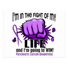 Fight Of My Life 2 Pancreatic Cancer Postcard