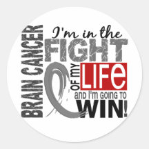 Fight Of My Life Brain Cancer Sticker