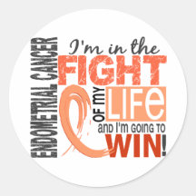 Fight Of My Life Endometrial Cancer Sticker