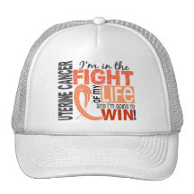 Fight Of My Life Uterine Cancer Trucker Hats