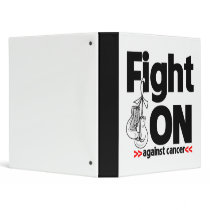 Fight On Against Mesothelioma Cancer Vinyl Binders