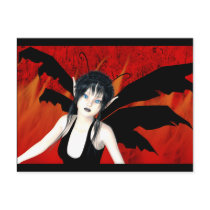 Fight Or Flight Gothic Postcard