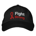 Fight Strong - Heart Disease Awareness embroidered hats