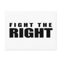 Fight the Right Postcard