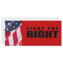 Fight the Right rack cards