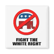 Fight the white right fridge magnets