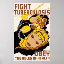 Fight Tuberculosis Obey The Rules Of Health Print