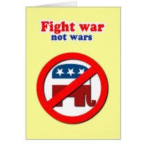 Fight war not wars card