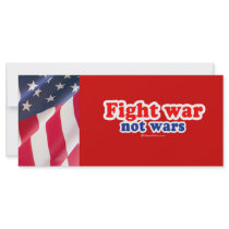 Fight war not wars rack cards