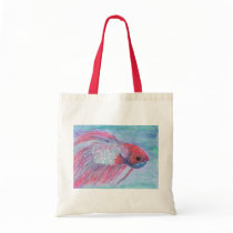 Fighter Fish Canvas Bags