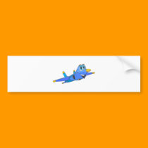 fighter Jet Cartoon bumper stickers