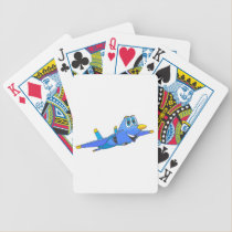 fighter Jet Cartoon playing cards