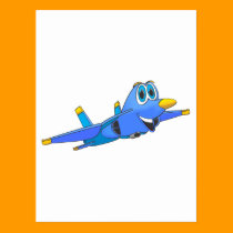 fighter Jet Cartoon postcards