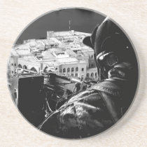 Fighter over Al Faw Palace coasters