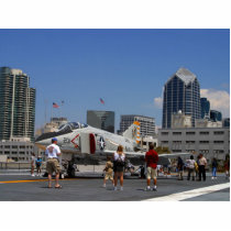 Fighters On The Deck Of The Midway Aircraft Carrie photo sculptures