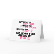 Fighters Survivors Taken 3 Breast Cancer cards