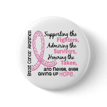Fighters Survivors Taken 4 Breast Cancer Pin