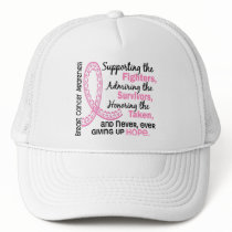 Fighters Survivors Taken 4 Breast Cancer Mesh Hats