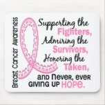 Fighters Survivors Taken 4 Breast Cancer Mousepads