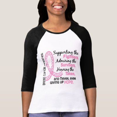 Fighters Survivors Taken 4 Breast Cancer T-shirt