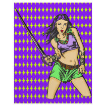 Fighting Amazon Women Full Color Flyer