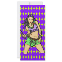 Fighting Amazon Women Custom Rack Card