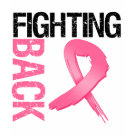 ladies_fitted_babydoll - Breast Cancer Fighting Back empowering T-Shirts and Gifts in distressed style with cool grunge pink ribbon to promote Breast Cancer advocacy.  Perfect for Breast Cancer advocacy events and Breast Cancer awareness Month events or anytime.  Visit our shop for exclusive Breast Cancer Apparel and gifts brought to you by Cancer Apparel, tees & Gifts designed by cancer survivors. For an array of Breast Cancer Shirts and Gifts, visit CancerApparelGifts.Com  