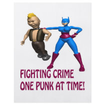 Fighting Crime One Punk At A Time Full Color Flyer
