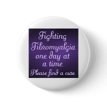 Fighting fibromyalgia - one day at a time buttons by Ceyzpurplestang Fighting fibromyalgia - one day at a time buttons