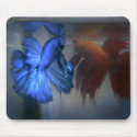 Fighting Fish mousepads by tempera70 Fighting Fish mousepads