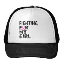 Fighting For My Girl Breast Cancer 21 Mesh Hats