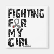 Fighting For My Girl Diabetes 21 Refrigerator Magnet