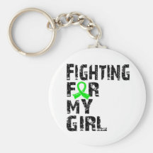 Fighting For My Girl Lyme Disease 21 Keychain