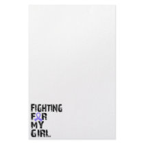 Fighting For My Girl Stomach Cancer 21 Stationery Paper