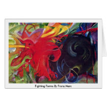 Fighting Forms By Franz Marc Card