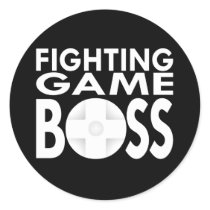 Fighting Game Boss Round Sticker
