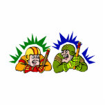 Fighting Hockey Old Men Cut Outs