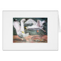 Fighting Seagulls card