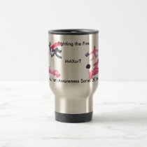 fighting the fire travel mug by MAXarT mugs