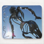 figure in metal mousepad
