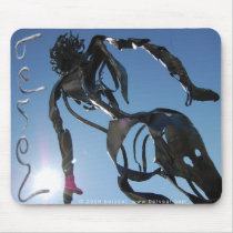 figure in metal mousepad