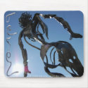figure in metal mousepads