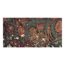 Figure In The Lotus Pond By Südindischer Meister U Photo Card Template