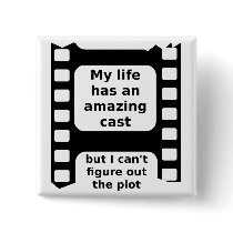 Figure Out The Plot Funny Button Badge